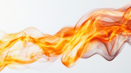 Poster - The intense glow of a flame dances gracefully, displaying a spectrum of warm colors against a solid background, creating a mesmerizing visual experience