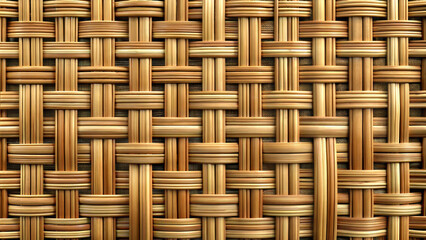 Woven rattan texture with intricate patterns for a natural and elegant appearance
