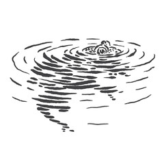 floating swimming frog vector illustration sketch