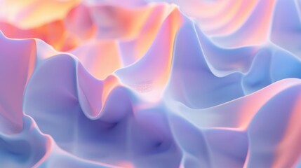 Poster - Flowing soft smooth round render background