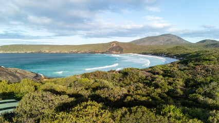 Wall Mural - Scenic landscape with white sand