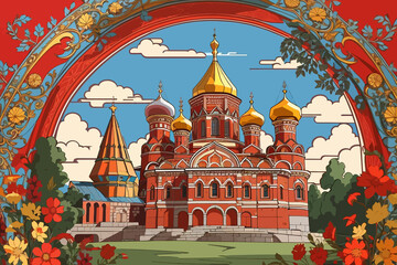 medieval russia ancient traditional background