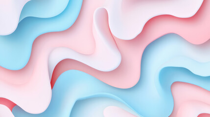 Wall Mural - This is a modern background with a mix of light pink and blue shapes. It has a gradient effect and a unique texture, perfect for adding a modern touch to your design.