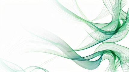 Poster - Green Abstract Border - stock illustration Green lines tech border abstract pattern edge.