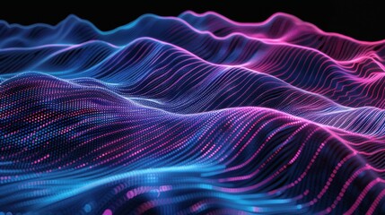 Poster - line structure technology background - stock illustration