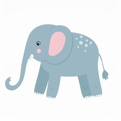 Wall Mural - elephant illustration isolated on white