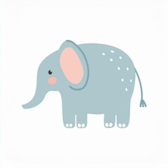 elephant illustration isolated on white