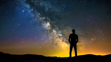 Milky_Way._Night_sky_and_silhouette_of_a_stand