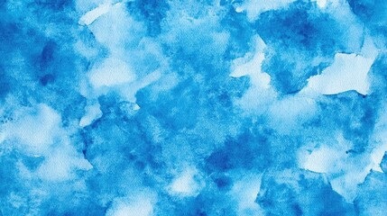 Poster - Blue Watercolor Background Texture Abstract Art Design