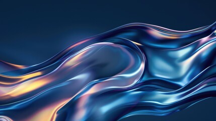 Poster - Smooth Flow Abstract Background - stock illustration Smooth flow background blob motion wave wavy flow water background