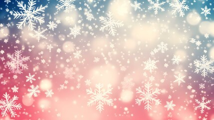 Poster - Delicate Snowflake Patterns, an intricate display of abstract snowflakes intertwining, creating a mesmerizing winter-inspired backdrop.