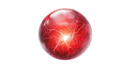 Energy ball on transparent background