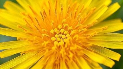 Sticker - Close-up View of a Dandelion Flower