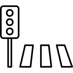 Poster - Pedestrian Crosswalk Icon