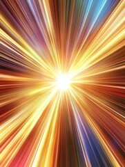 Poster - Abstract background featuring a burst of light with rays radiating outward Graphic illustration showcasing dynamic light patterns