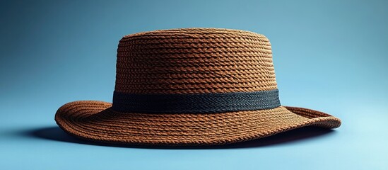 Sticker - Brown Straw Hat with Black Band