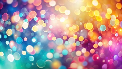 Sweet and colorful abstract background with soft blur bokeh effect