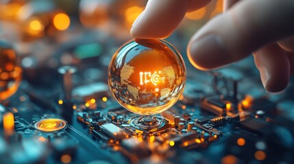 Fototapete - Global Connectivity - Internet of Things.