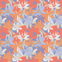 Poster - Colourful Abstract Floral Seamless Pattern Design