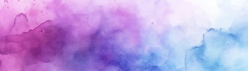 Poster - A vibrant watercolor background featuring soft shades of pink and blue, perfect for creative designs and artistic projects.