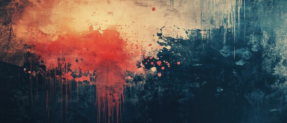 Poster - Abstract artistic grunge design composition
