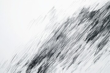 Poster - Black and gray pencil lines on a white backdrop