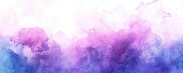 Poster - A vibrant watercolor background with soft shades of pink and purple, perfect for artistic projects and creative designs.