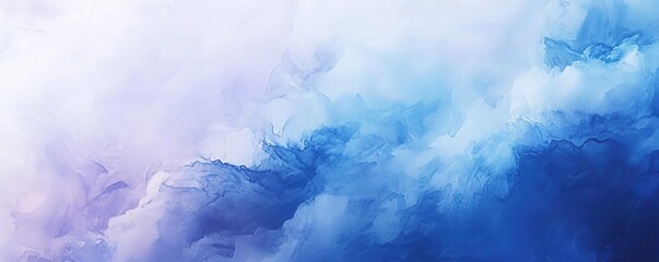 Poster - Abstract blue and purple smoke background creates a serene and dreamy atmosphere, perfect for design projects and artwork.