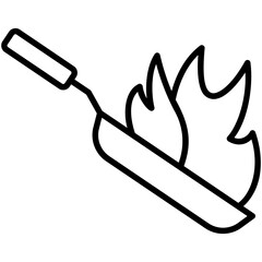 Sticker - Flambe Icon