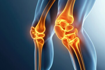 3d rendered medical illustration highlighting a painful knee joint