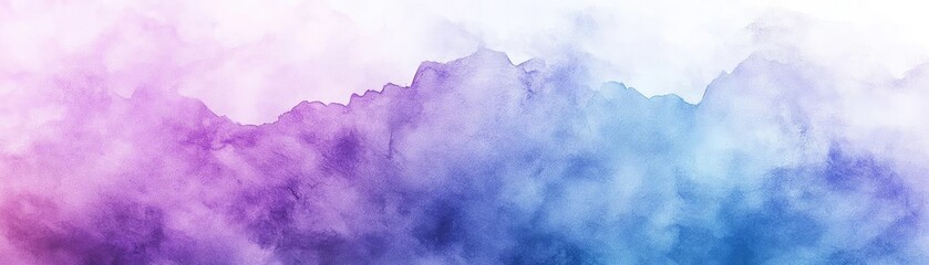 Poster - A vibrant blend of purple and blue smoke swirling elegantly, creating an artistic and dreamy background for various designs.