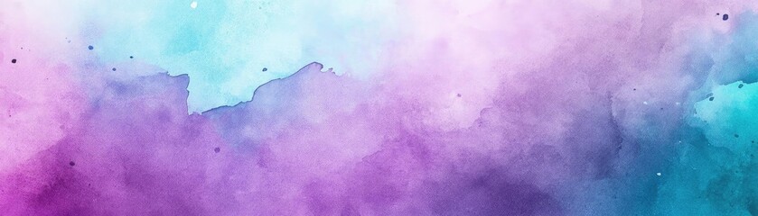 Poster - A vibrant watercolor background featuring soft pink, purple, and blue hues, perfect for artistic designs and creative projects.