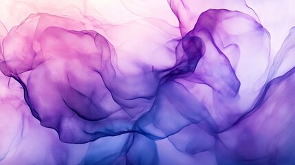 Poster - Dreamy abstract background featuring soft, flowing waves of purple and pink hues, perfect for artistic and creative projects.