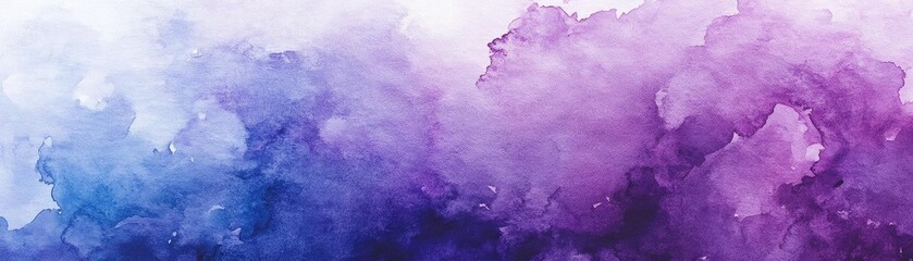 Aufkleber - A stunning abstract blend of blue and purple hues, representing creativity and tranquility in a vibrant watercolor form.