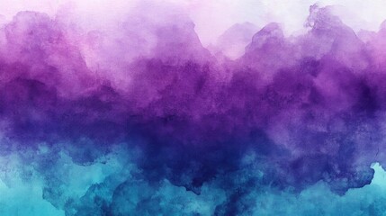 Poster - Colorful abstract smoke texture blending purple and teal, perfect for backgrounds, designs, or artistic projects.