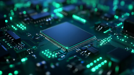 Poster - Computerplatine, Konzept Digitalisierung