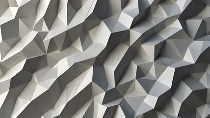 Sticker - white polygon background