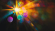 © AVADA - Blurred glow Dark art background Colored optical lens flare Abstract design