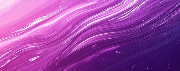 Poster - A vibrant abstract background featuring flowing waves of purple and pink hues, perfect for creative projects and designs.