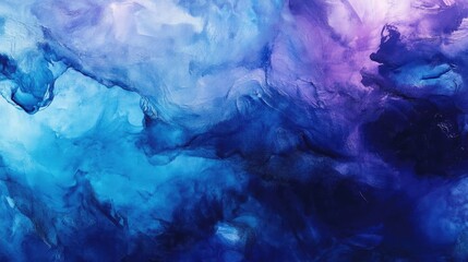 Poster - A stunning abstract design featuring swirling blue and purple hues, perfect for backgrounds and artistic projects.