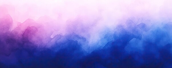 Poster - A stunning abstract watercolor background featuring soft gradient hues of pink, purple, and blue for creative design projects.
