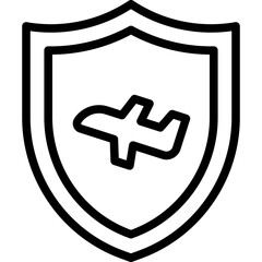 Poster - protection plane icon