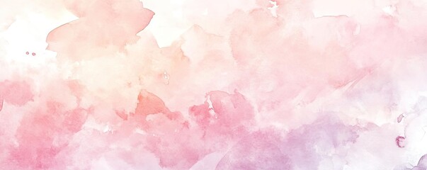 Poster - A soft watercolor background in pastel pink hues, ideal for creative projects, invitations, and artistic designs.