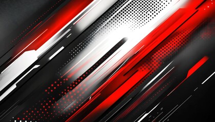 Wall Mural - Dynamic Abstract Geometric Design: Red and Black Background with White Lines. Striking Vector Illustration for Marketing Campaigns, Cultural Promotions, and 4K Wallpapers. Versatile Composition with C