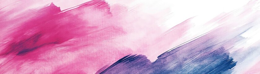 Poster - A vibrant abstract watercolor design featuring soft hues of pink, blue, and white, perfect for creative projects and backgrounds.