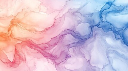 Poster - A vibrant abstract background featuring gentle swirls of blue and orange hues, perfect for creative and artistic projects.