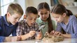 © N7 - Young Students Exploring Fossils