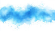 © AhmadSoleh - Blue watercolor big blot spread to the light background