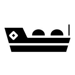 Sticker - Tanker Gas Boat Glyph Icon