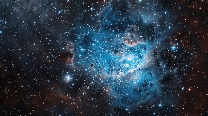 Wall Mural - messier 78 nebula, a stellar nursery where new stars are being born. this image captures the beautif